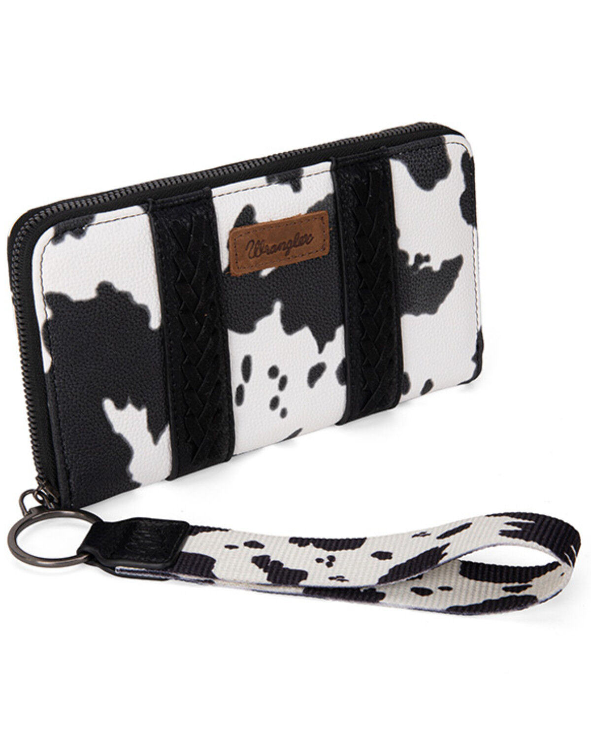 Image #2 - Wrangler Women's Cow Print Wallet, Black, hi-res