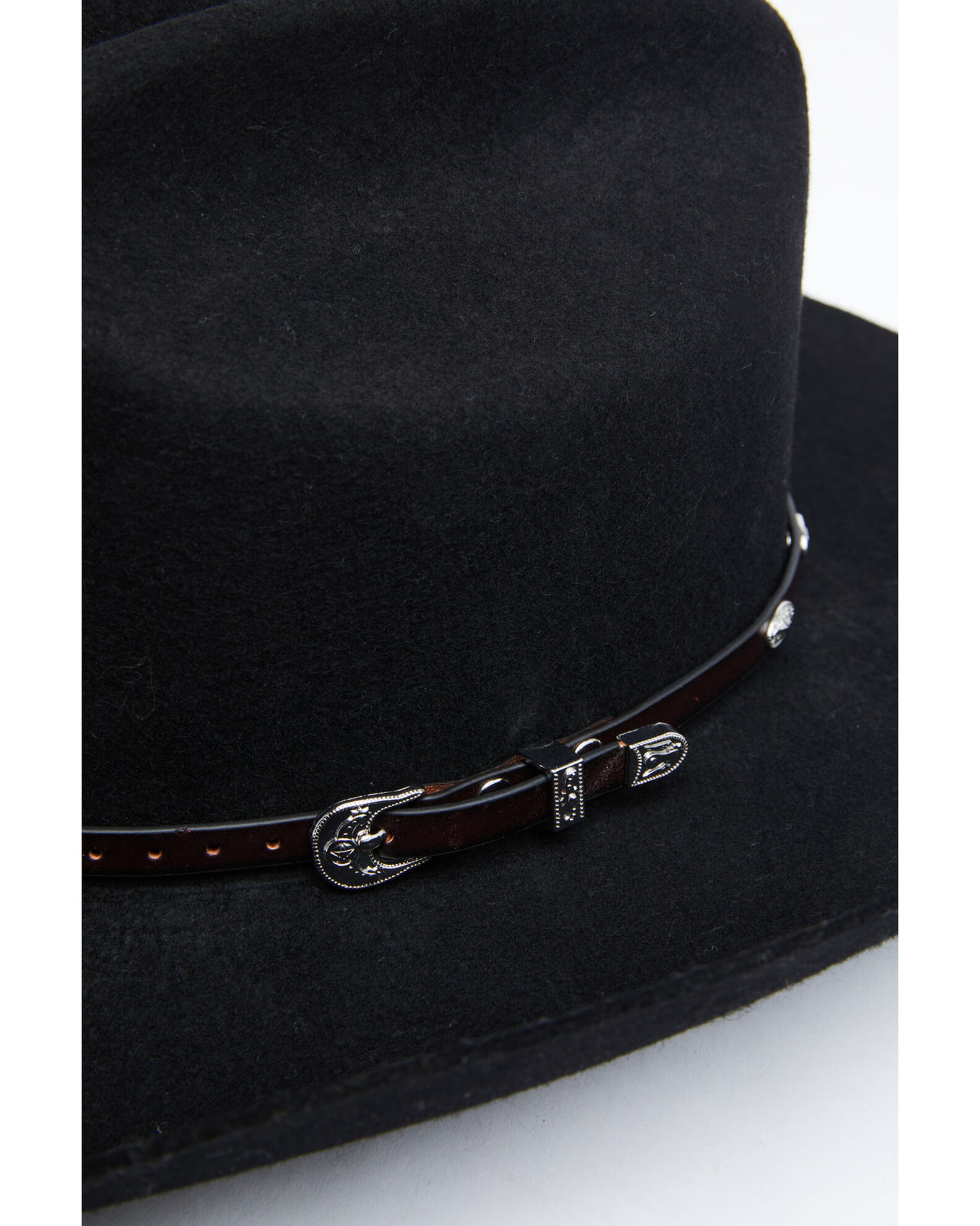 Image #2 - Cody James Men's Oval Silver Concho Hat Band, , hi-res