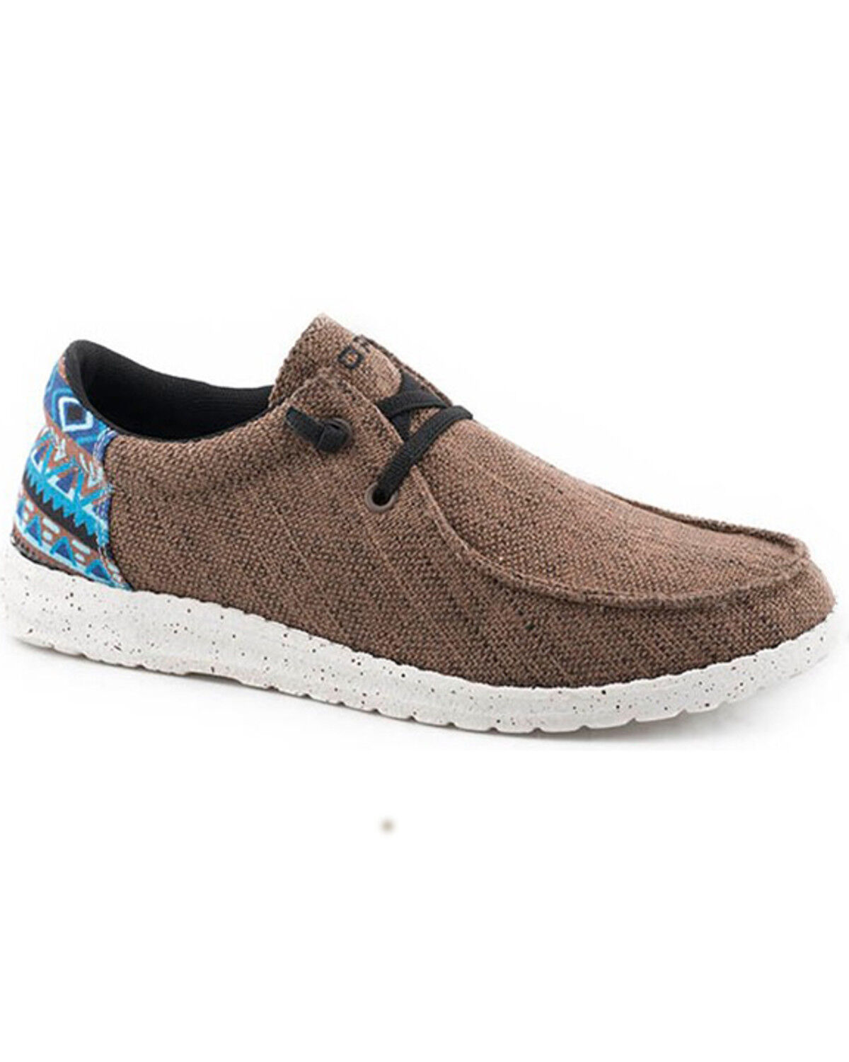 Image #1 - Roper Men's Hang Loose Casual Shoes - Moc Toe, Brown, hi-res