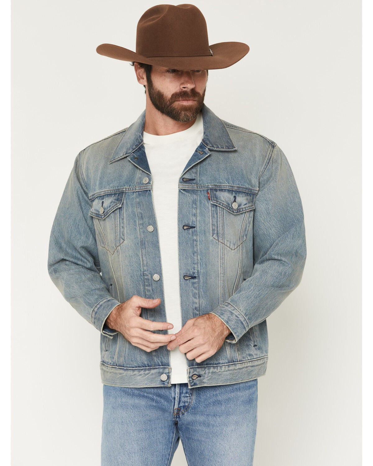 Levi's Men's Wherever You Are Light Wash Relaxed Fit Trucker Jacket, Light Medium Wash, hi-res