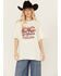 Image #1 - Rock & Roll Denim Women's Embellished City Names Short Sleeve Graphic Tee, Cream, hi-res