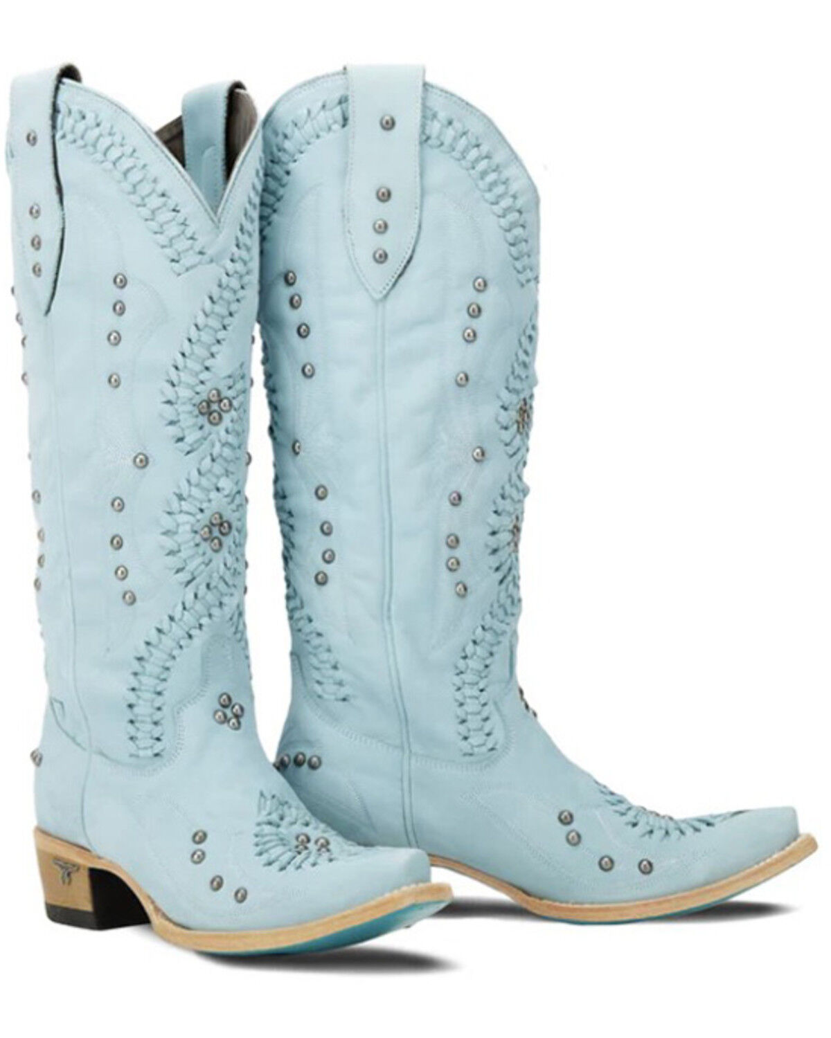 Image #1 - Lane Women's Cossette Tall Western Boots - Snip Toe, Blue, hi-res
