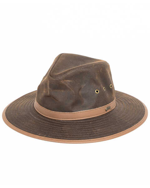 Image #1 - Outback Trading Co. Men's Deer Hunter Oilskin Hat, Bronze, hi-res