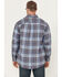 Image #4 - Ariat Men's FR Cienega Plaid Print Long Sleeve Button-Down Work Shirt, Indigo, hi-res