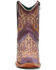 Image #3 - Corral Women's Embellished Western Booties - Snip Toe, Violet, hi-res