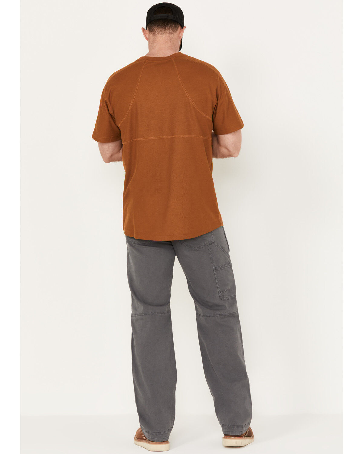 Image #3 - Hawx Men's Santiago Double Front Logger Work Pants, Charcoal, hi-res