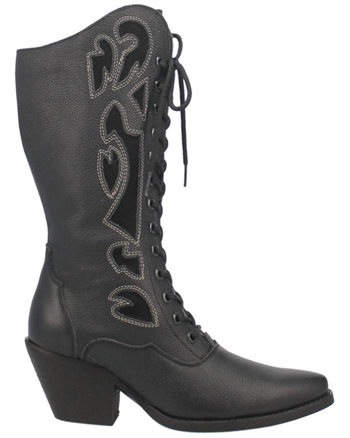 Image #2 - Dingo Women's San Miguel Lace-Up Western Boot - Snip Toe, , hi-res