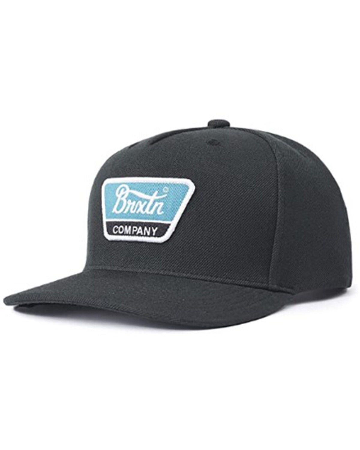 Brixton Men's Linwood Logo Ball Cap, Black, hi-res