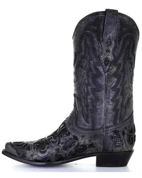 Image #3 - Corral Men's Exotic Alligator Western Boots - Snip Toe, Black, hi-res