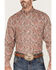 Image #3 - Stetson Men's Paisley Print Long Sleeve Button Down Western Shirt , Red, hi-res