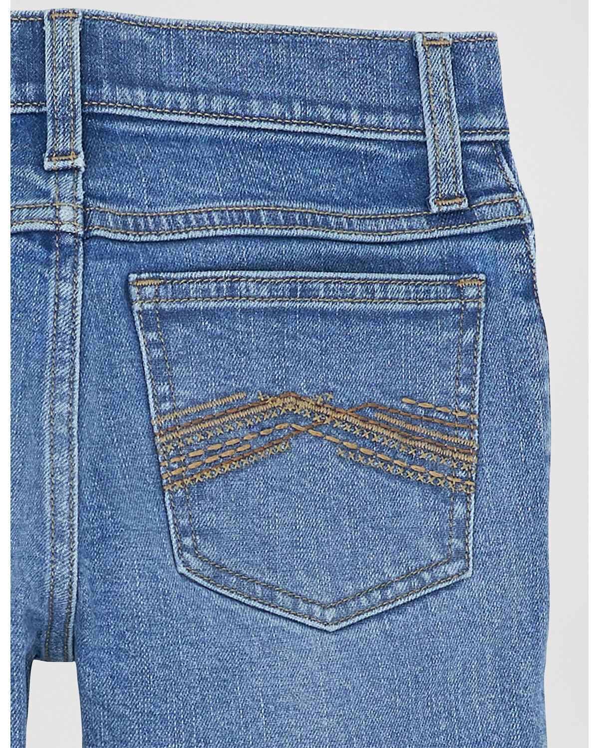 Image #2 - Wrangler 20X Boys' Light Wash Vintage Slim Bootcut Stretch Denim Jeans, Blue, hi-res
