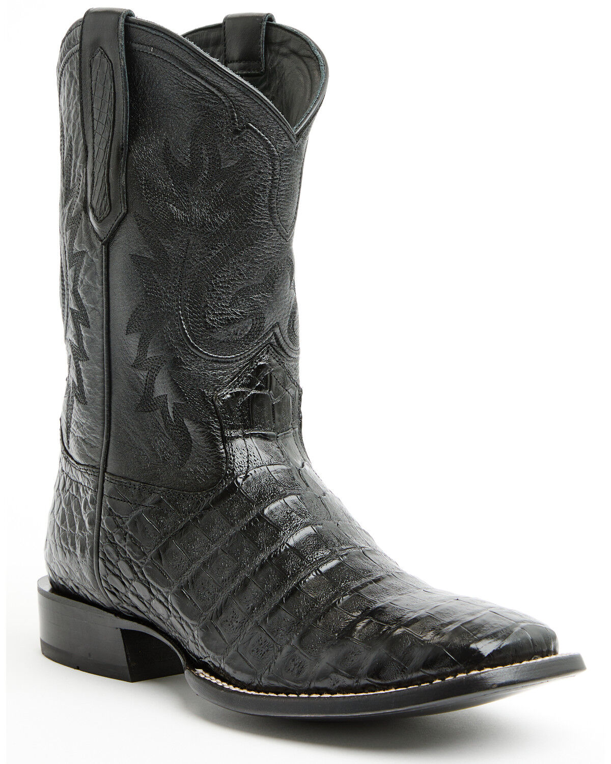 Image #1 - Cody James Black 1978® Men's The Hayward Exotic Caiman Western Boots - Broad Square Toe, Black, hi-res