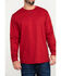 Hawx Men's FR Logo Long Sleeve Work T-Shirt - Tall , Red, hi-res