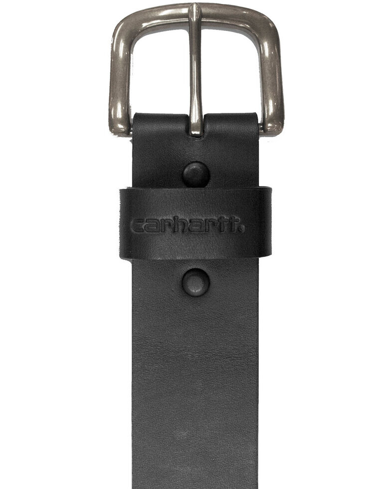 Carhartt Men's Journeymen Leather Work Belt, Black, hi-res
