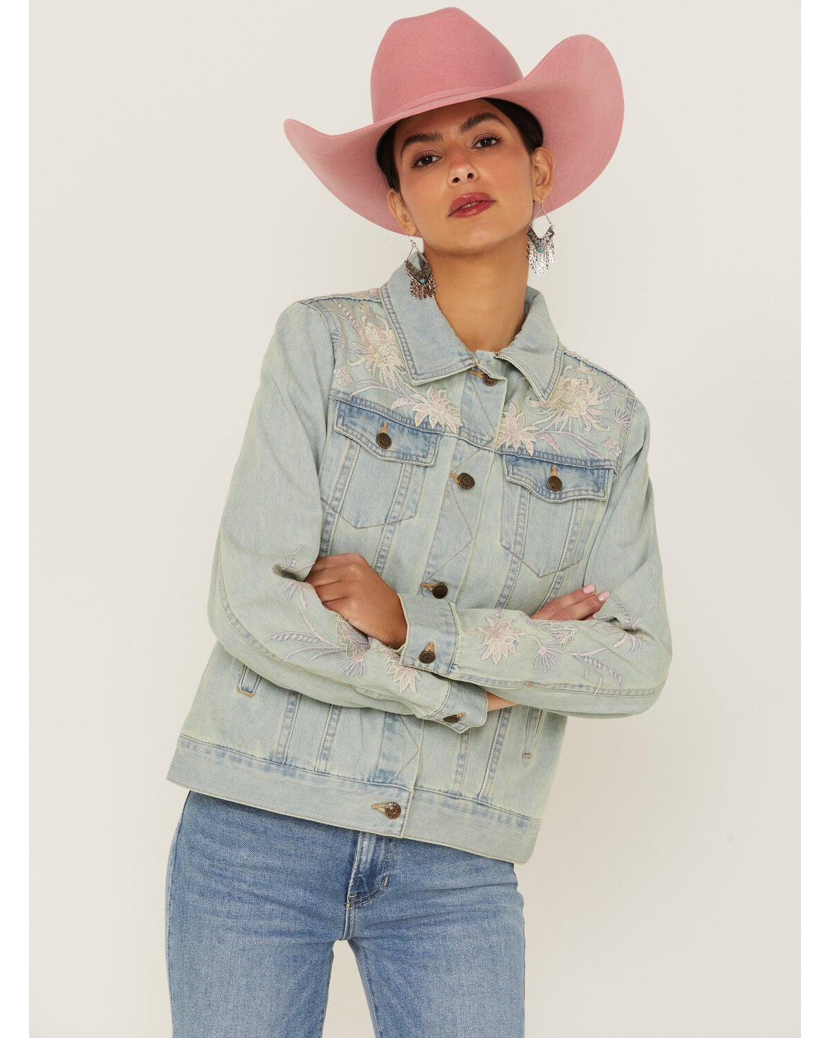 Devere Embroidered Denim Jacket 