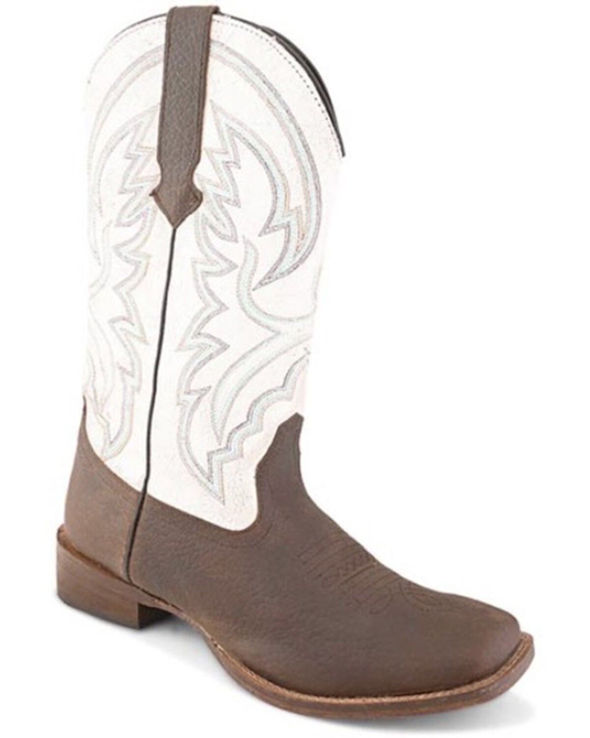 Roper Women's Lindsey Western Boots - Broad Square Toe, Tan, hi-res