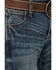 Image #2 - Wrangler Retro Boys' Layton Dark Wash Slim Bootcut Jeans, Dark Wash, hi-res