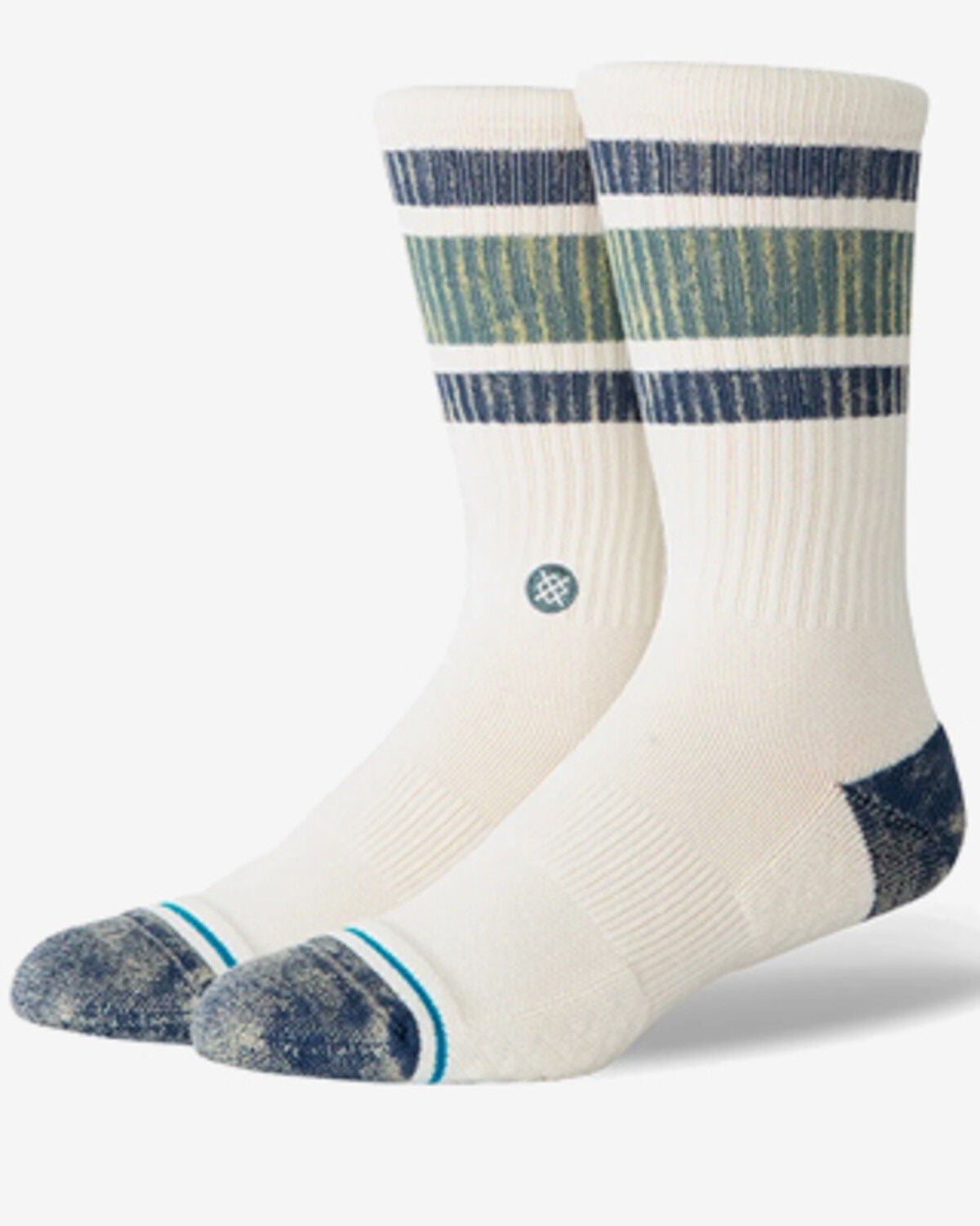 Stance Men's Signature Boyd Crew Socks, Ivory, hi-res