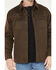 Image #3 - Thorogood Men's Sueded Canvas Snap Shirt Jacket, Dark Brown, hi-res