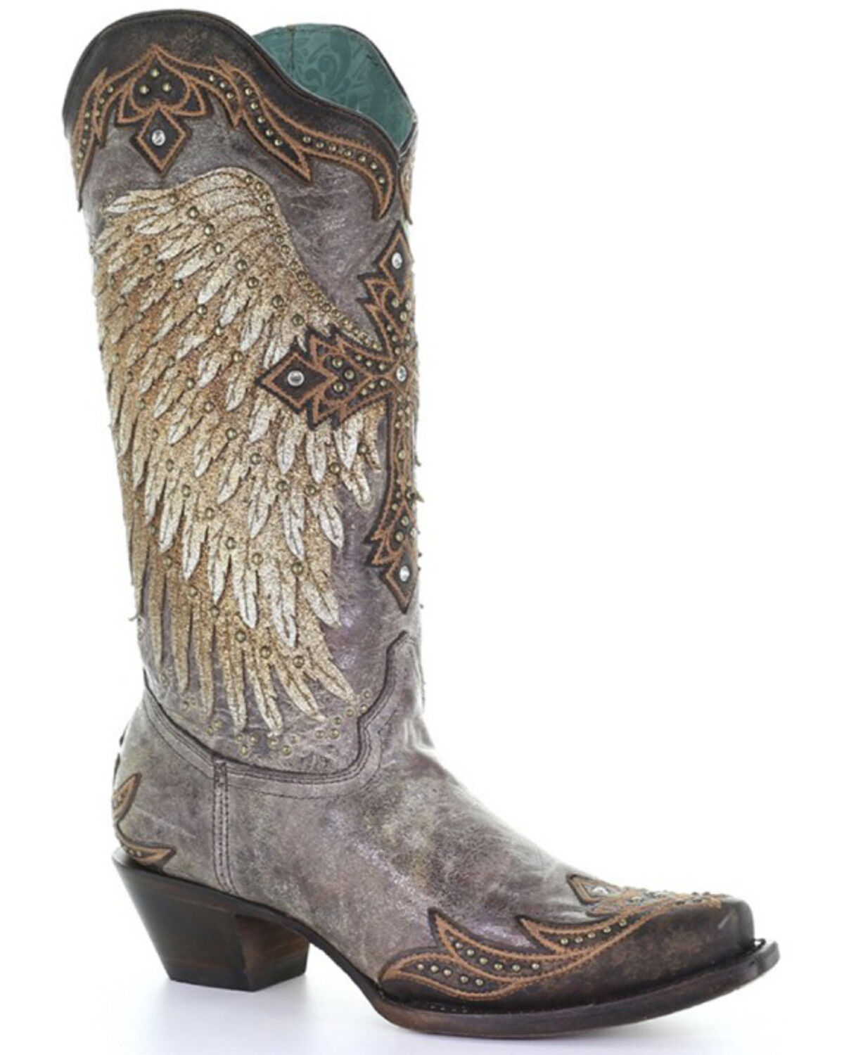 womens corral boots with crosses