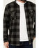Image #3 - Brothers and Sons Men's Kent Plaid Print Long Sleeve Button-Down Shirt, Black, hi-res