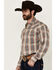 Image #2 - Stetson Men's Plaid Print Long Sleeve Snap Western Shirt, Multi, hi-res