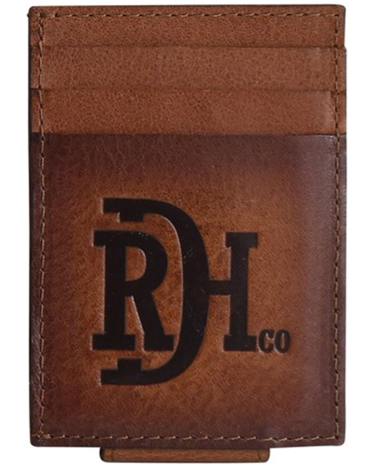 Red Dirt Hat Men's Embossed Magnetic Wallet, Brown, hi-res