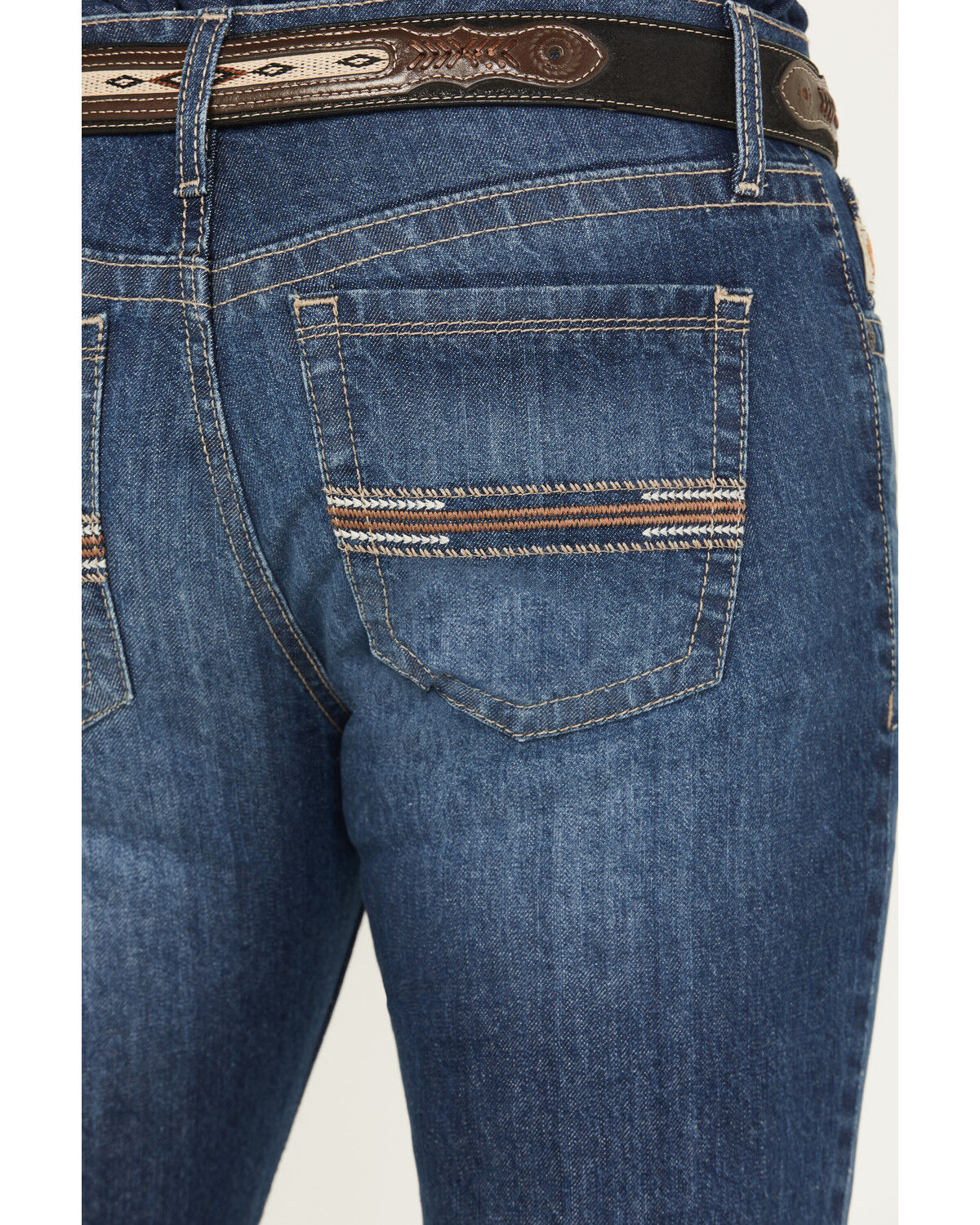 Image #4 - Cinch Men's Medium Wash Ian Slim Bootcut Denim Jeans, Medium Wash, hi-res
