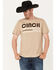 Image #1 - Cinch Men's Jeans Logo Graphic T-Shirt, Beige/khaki, hi-res