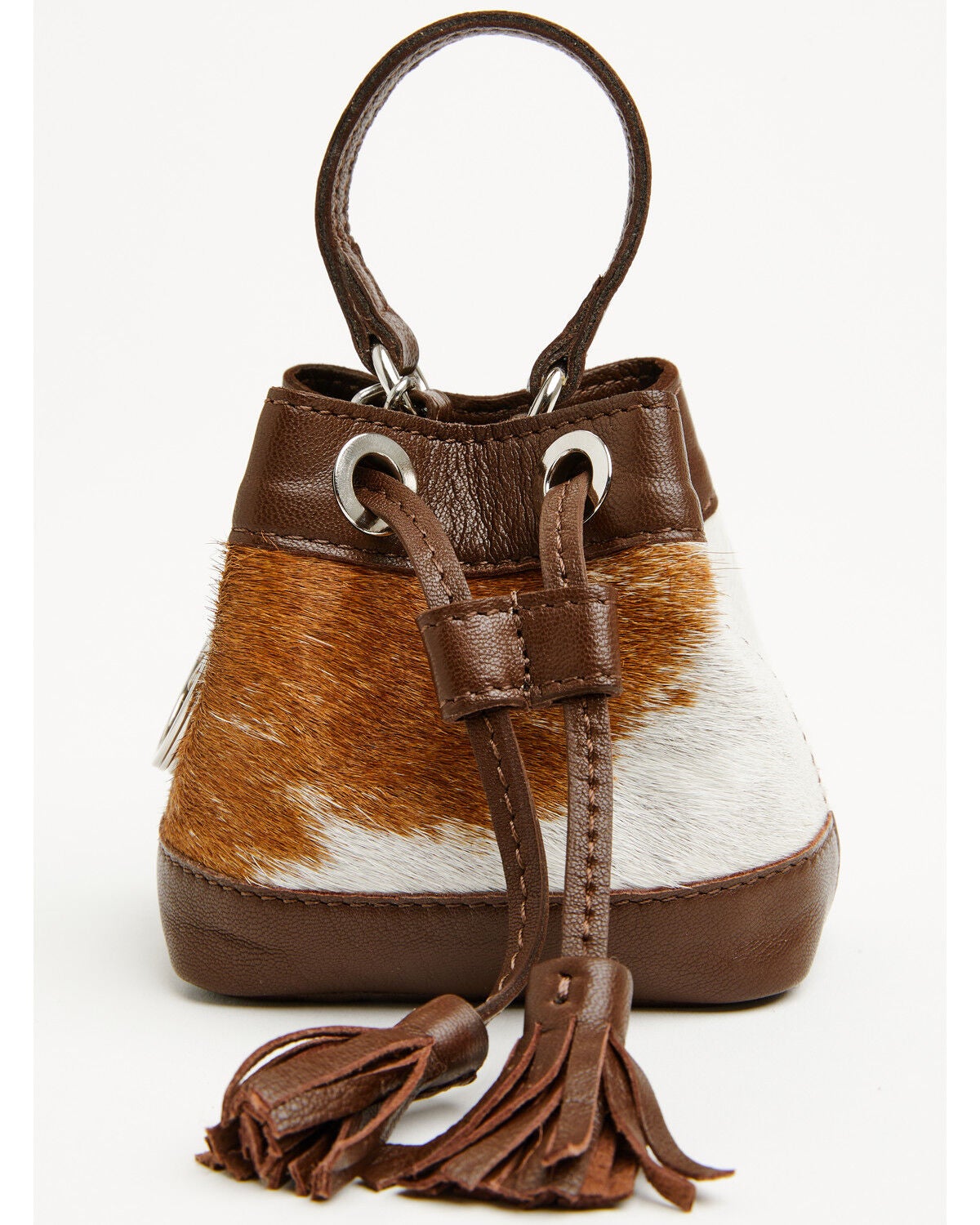 Image #3 - Shyanne Aurora Mini Hair-On Bucket Coin Purse Bag Charm, Brown, hi-res