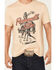 Image #3 - Panhandle Men's Cowboy Short Sleeve Graphic T-Shirt, Tan, hi-res