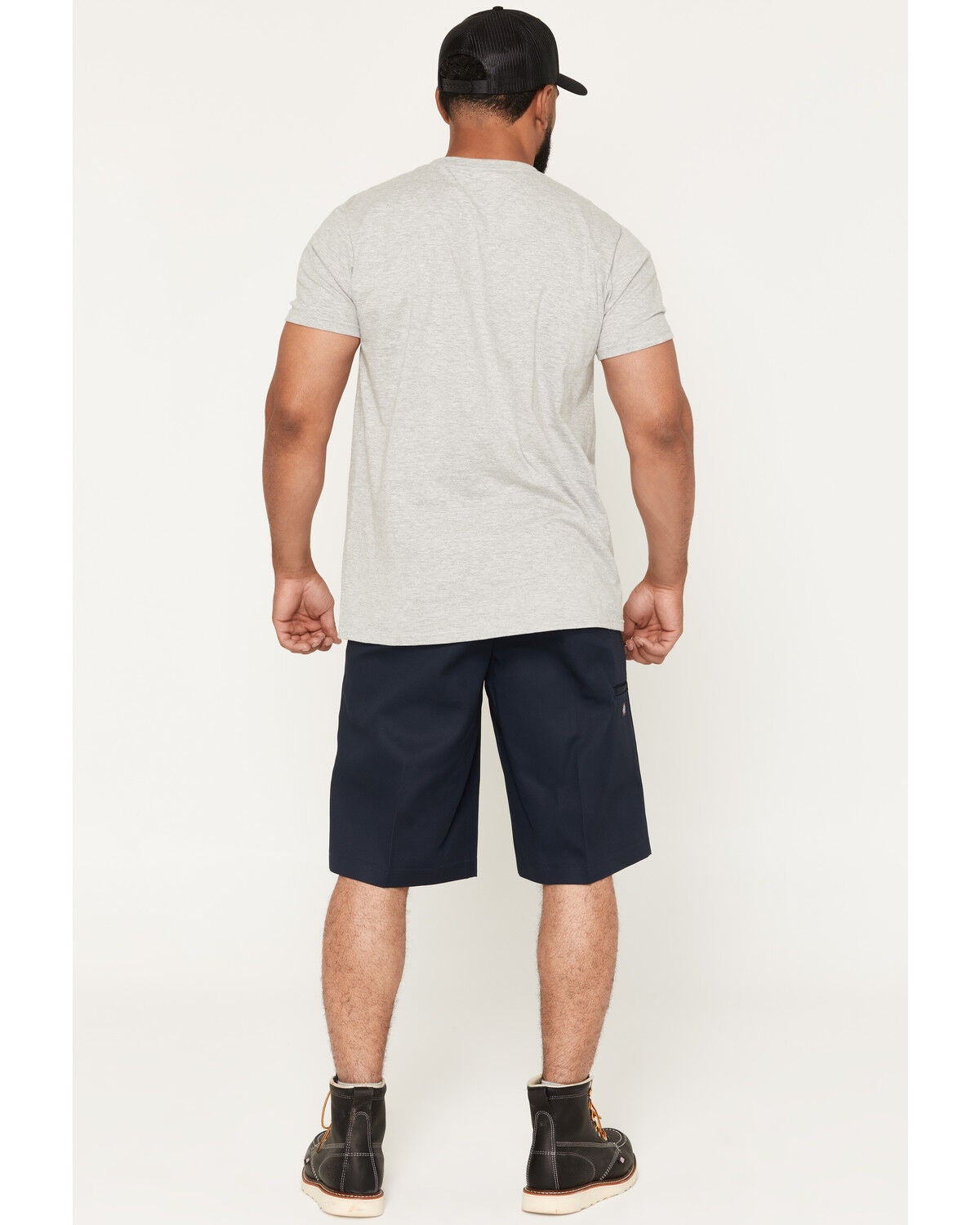 Image #3 - Dickies Men's Loose Fit Flat Front Work Shorts, Navy, hi-res