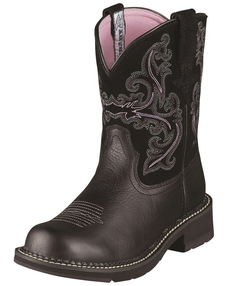 Ariat Fatbaby Black Deertan Cowgirl Boots Country Outfitter