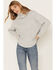 Image #3 - Cleo + Wolf Women's Oversized Turtleneck Sweater, Heather Grey, hi-res