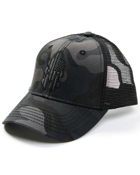 H3 Sportgear Men's Spartan Helmet Embroidered Camo Print Ball Cap , Camouflage, hi-res