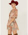 Image #4 - Miss Me Women's Patchwork Long Sleeve Dresss, Mauve, hi-res