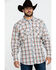 Image #5 - Wrangler 20X Men's Advanced Comfort Orange Plaid Long Sleeve Western Shirt , Orange, hi-res