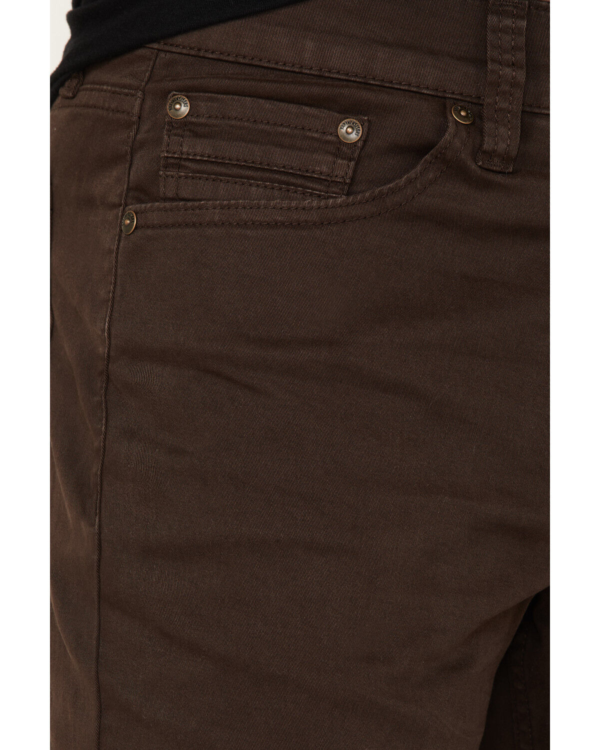 Image #2 - Brothers and Sons Men's Java Wash Stretch Slim Straight Jeans, Brown, hi-res
