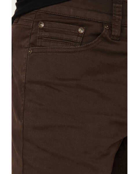 Image #2 - Brothers and Sons Men's Java Wash Stretch Slim Straight Jeans , Brown, hi-res