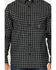 Image #3 - Hawx Men's FR Plaid Print Long Sleeve Button-Down Western Work Shirt, Black, hi-res