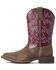 Image #2 - Ariat Women's Delilah Western Performance Boots - Broad Square Toe, Brown, hi-res