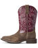 Ariat Women's Delilah Western Performance Boots - Broad Square Toe, Brown, hi-res