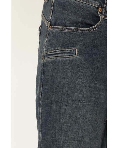 Image #4 - Hawx Men's Medium Wash Stretch Straight Work Jeans , Medium Blue, hi-res