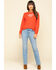 Levi’s Women's Logo Relaxed Crewneck Sweatshirt, Red, hi-res