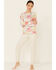 PJ Salvage Women's Happy Blooms Sweatpants, Oatmeal, hi-res