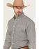 Image #2 - Cinch Men's Medallion Long Sleeve Button-Down Western Shirt, Cream, hi-res