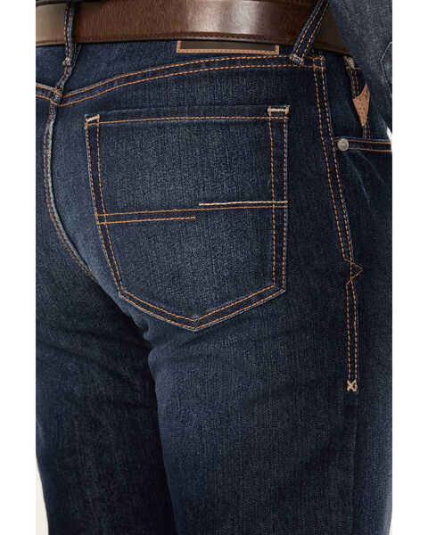 Image #4 - Ariat Men's M1 Hansen Slim Straight Clayton Jeans, Dark Wash, hi-res
