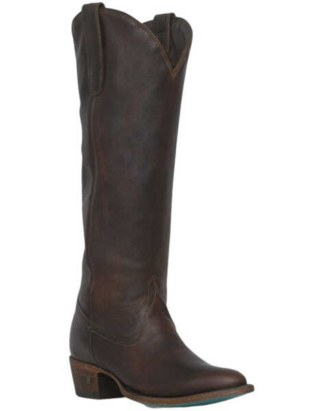 Lane Women's Plain Jane Tall Western Boots - Medium Toe, Cognac, hi-res