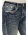 Image #4 - Grace in LA Women's Medium Wash Mid Rise Geometric Bird Bootcut Jeans, Medium Wash, hi-res