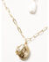 Image #2 - Shyanne Women's layered Pearl And Locket Necklace, Gold, hi-res